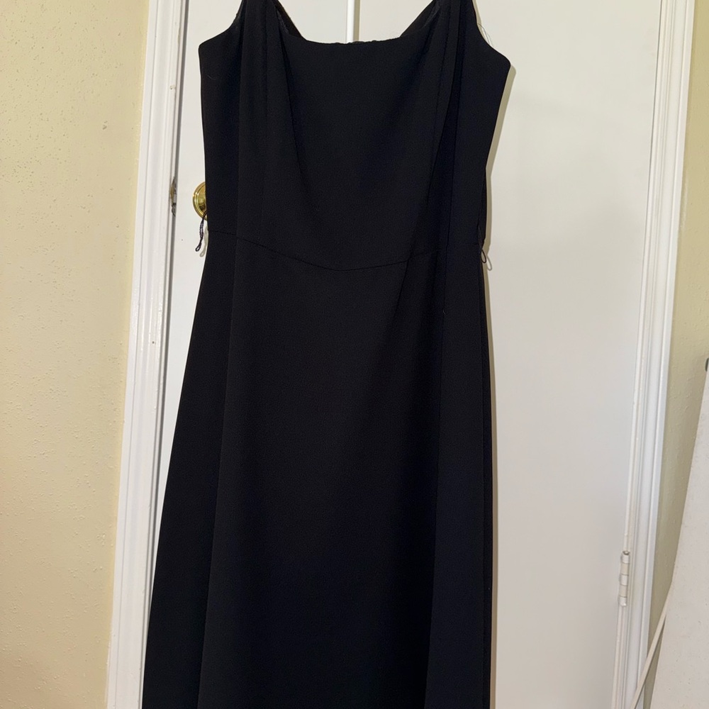 Jessica Howard Black Cowl Neck A-line Dress